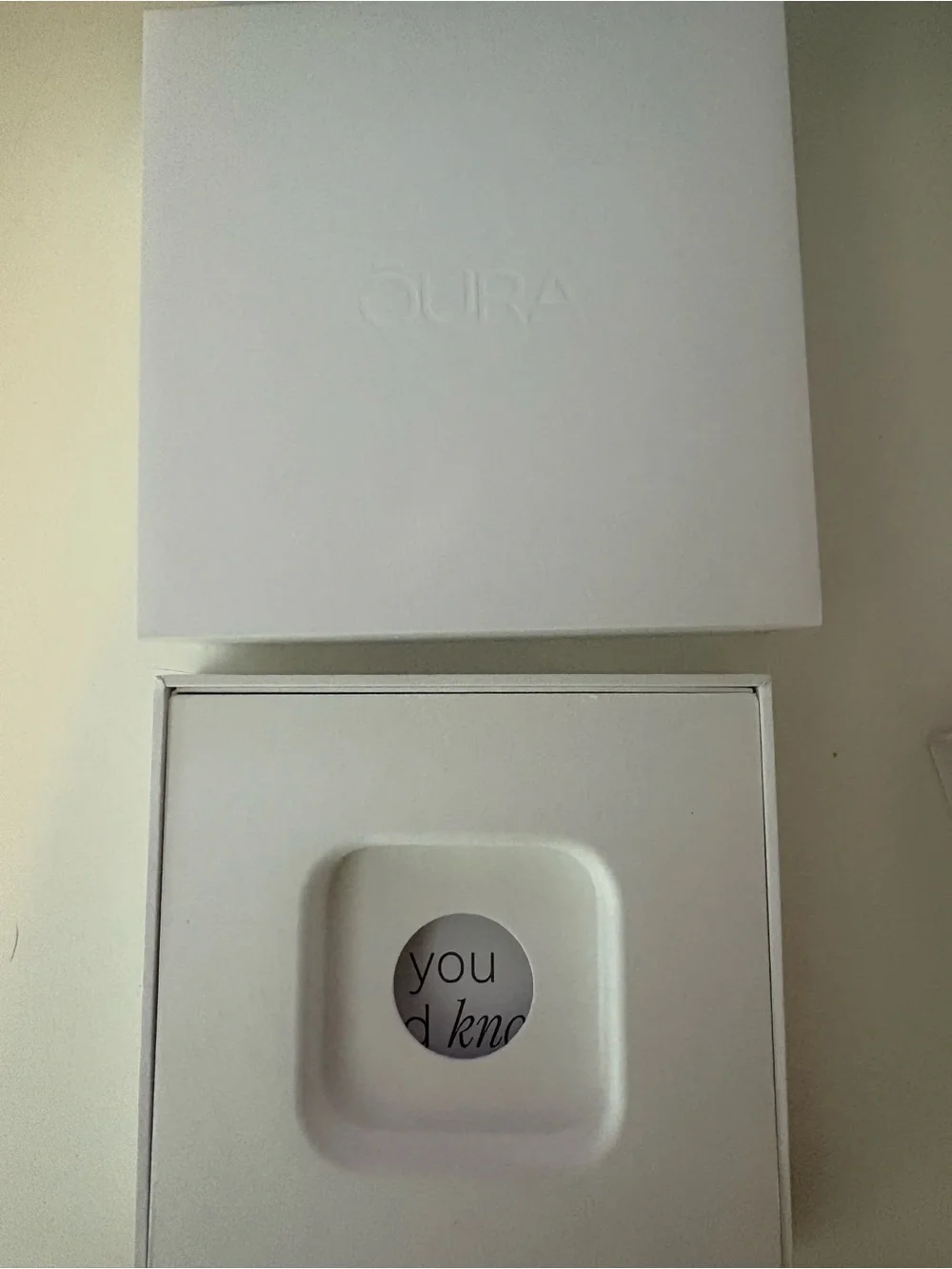 Oura had just